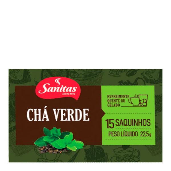 Chá Verde Sanitas 15 Sachês