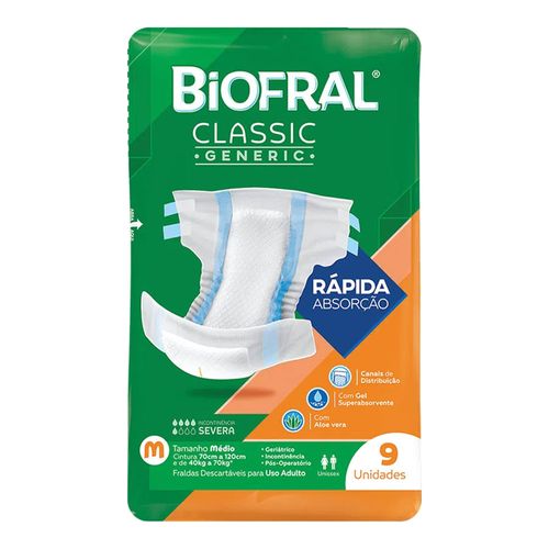 Fralda Biofral Classic Generic 9 Unidades Fralda Biofral Classic Generic 9 Unidades