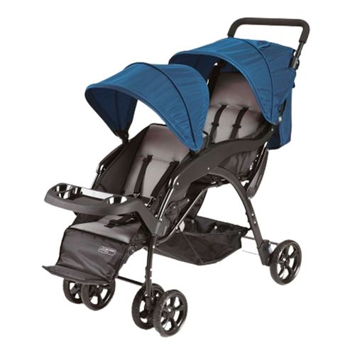 Carrinho de Passeio para Gêmeos Dou Azul Multikids Baby - BB530 Carrinho de Passeio para Gêmeos Dou Azul Multikids Baby - BB530