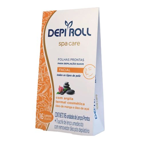 Folhas Depilatórias Depi Roll Facial c/16 Folhas Depilatórias Depi Roll Facial c/16
