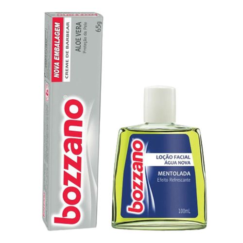 Kit Bozzano Creme de Barbear Aloe Vera + Loção Água nova Kit Bozzano Creme de Barbear Aloe Vera + Loção Água nova