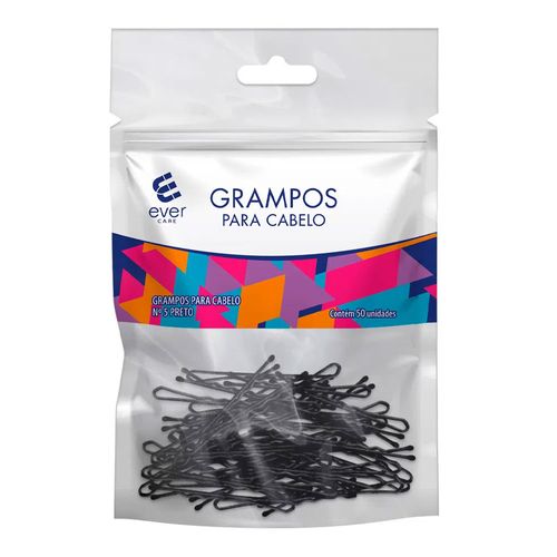 Grampo-De-Cabelo-Ever-Care-Preto-50-Unidades Grampo-De-Cabelo-Ever-Care-Preto-50-Unidades