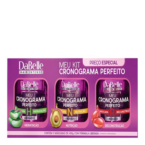 Kit Creme Capilar Dabelle Meu Cronograma Perfeito Hidratação + Nutrição + Reconstrução 1,2Kg Kit Creme Capilar Dabelle Meu Cronograma Perfeito Hidratação + Nutrição + Reconstrução 1,2Kg
