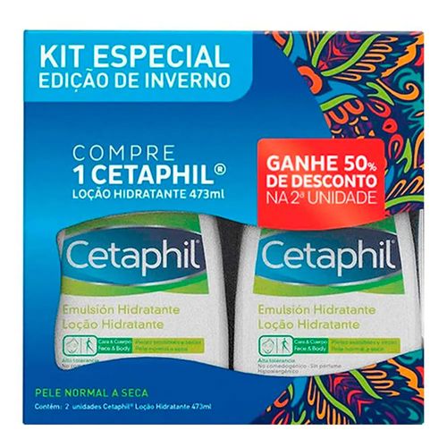 Kit Creme Hidratante Corporal Cetaphil 473ml 2 Unidades