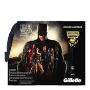 Kit Gillette Liga da Justiça Aparelho de Barbear Proshield + Mini Gel 70g + Necéssaire Exclusiva