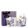 Kit Lavanda & Algodão com Fragrância, Creme para as Mãos, Óleo para Banho, Hidratante e Caixa Violeta