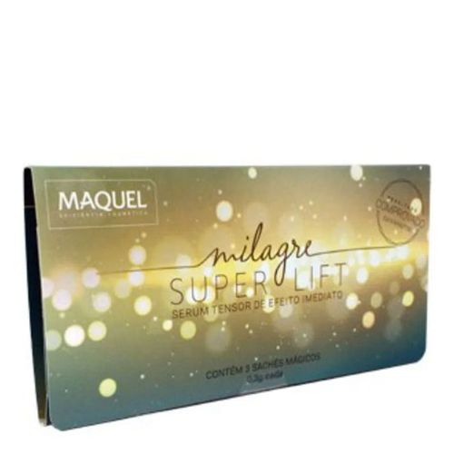 Milagre Super Lift Maquel Sérum Tensor Antirrugas 0,3g 3 Sachês Milagre Super Lift Maquel Sérum Tensor Antirrugas 0,3g 3 Sachês