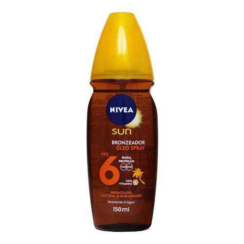 Óleo Bronzeador Spray Nivea Sun FPS 6 150ml Óleo Bronzeador Spray Nivea Sun FPS 6 150ml
