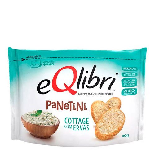 Snack Salgado Eqlibri Panetini Cottage Com Ervas 40gr Snack Salgado Eqlibri Panetini Cottage Com Ervas 40gr