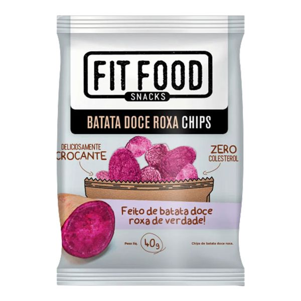 Snack Salgado Fit Food Batata Doce Roxa 40g
