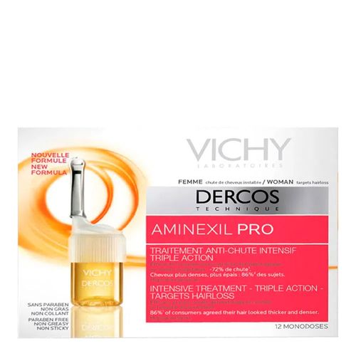 Tratamento Capilar Antiqueda Vichy Dercos Aminexil Feminino 12 Ampolas 6ml Tratamento Capilar Antiqueda Vichy Dercos Aminexil Feminino 12 Ampolas 6ml