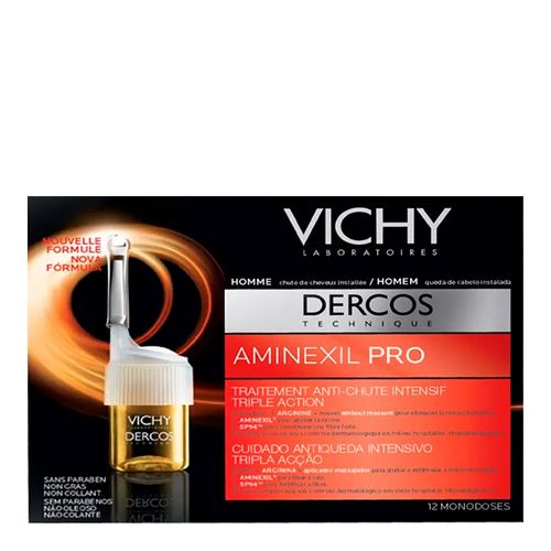 Tratamento Capilar Antiqueda Vichy Dercos Aminexil Masculino 12 Ampolas 6ml Tratamento Capilar Antiqueda Vichy Dercos Aminexil Masculino 12 Ampolas 6ml