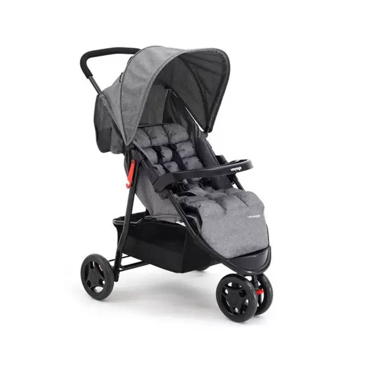 Carrinho de Passeio para Bebê Delta Ate 15kg Cinza Voyage 935194480