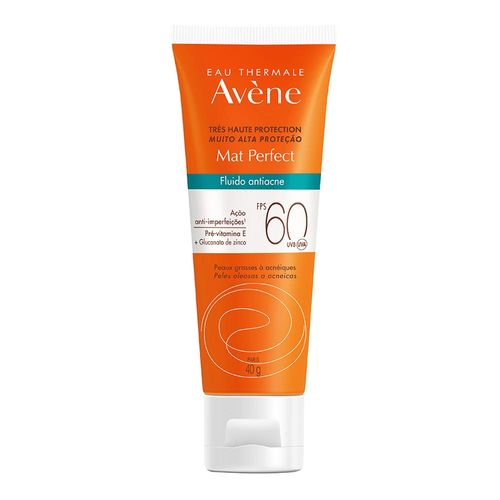 Protetor Solar Facial Avène Fps 60 Mat Perfect Antiacne 40G Fluido