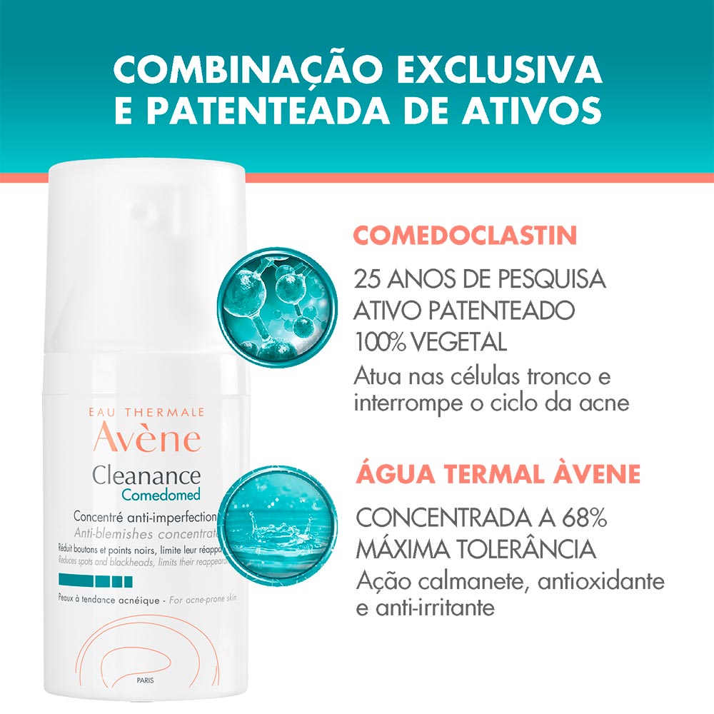 Sérum Corretor Facial Avène Cleanance Comedomed 30ml - Drogaria Sao Paulo