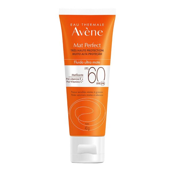 Protetor Solar Facial Avène FPS 60 Mat Perfect Ultra Mate 40g Fluido