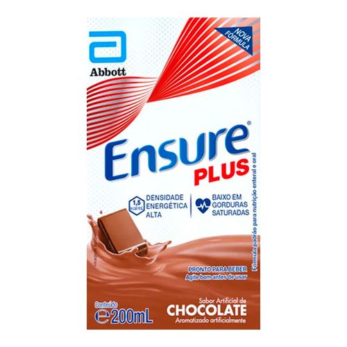 Complemento Alimentar Ensure Plus Chocolate 200ml Complemento Alimentar Ensure Plus Chocolate 200ml