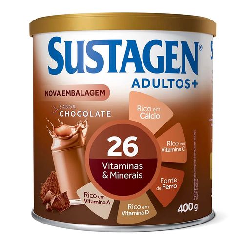 Complemento Alimentar Sustagen Chocolate 400g Complemento Alimentar Sustagen Chocolate 400g