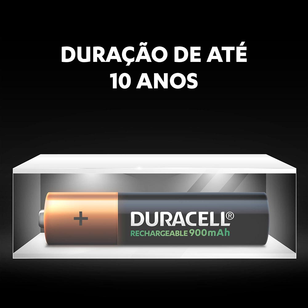 Pilha Duracell recarregável AAA 2 Unidades - Drogaria Sao Paulo