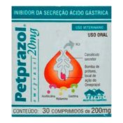 PETPRAZOL 20mg - frasco com 30 comprimidos