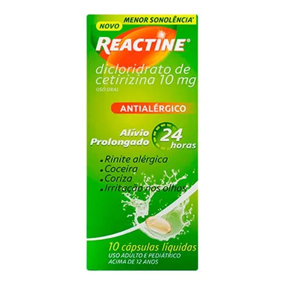 REACTINE 10MG 10 COMP