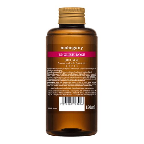 Refil de Difusor de Ambiente English Rose Mahogany 150ml Refil de Difusor de Ambiente English Rose Mahogany 150ml