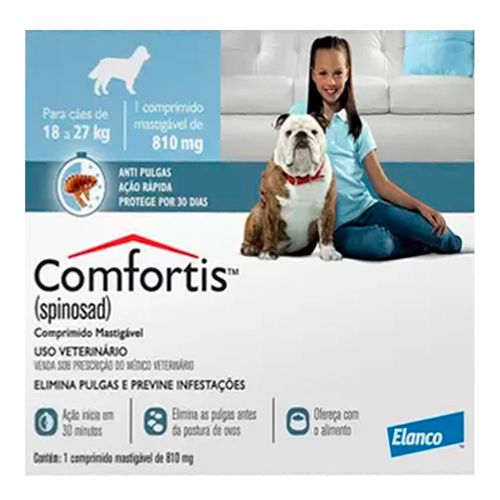 COMFORTIS G 810mg - para cães de 18 a 27kg - Caixa c/3 COMFORTIS G 810mg - para cães de 18 a 27kg - Caixa c/3