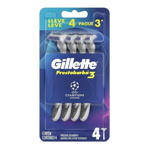704830---kit-aparelho-de-barbear-gillette-prestobarba3-champions-league-4-unidades 704830---kit-aparelho-de-barbear-gillette-prestobarba3-champions-league-4-unidades