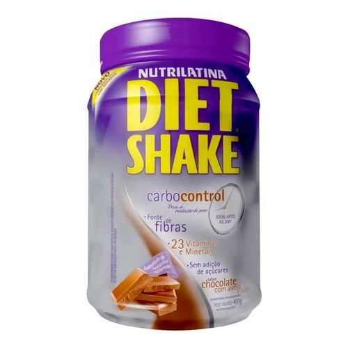 Diet Shake Carbocontrol Chocolate Com Avelã Nutrilatina 400g Diet Shake Carbocontrol Chocolate Com Avelã Nutrilatina 400g