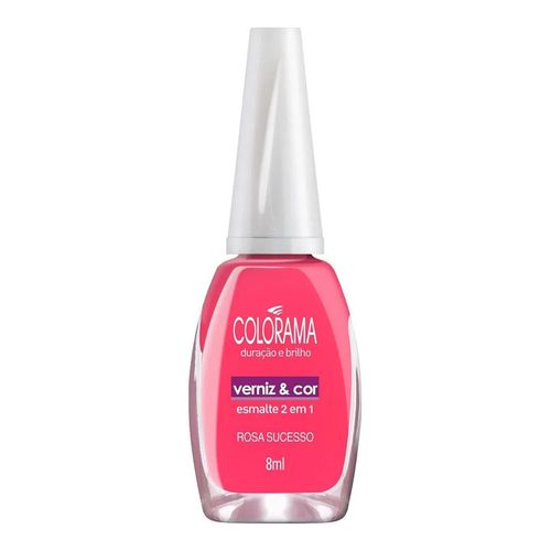 Esmalte Colorama Glam Verniz e Cor Rosa Chiclete 8ml Esmalte Colorama Glam Verniz e Cor Rosa Chiclete 8ml