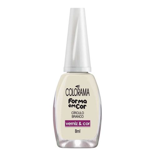 Esmalte Colorama Verniz & Cor Círculo Branco 8ml Esmalte Colorama Verniz & Cor Círculo Branco 8ml