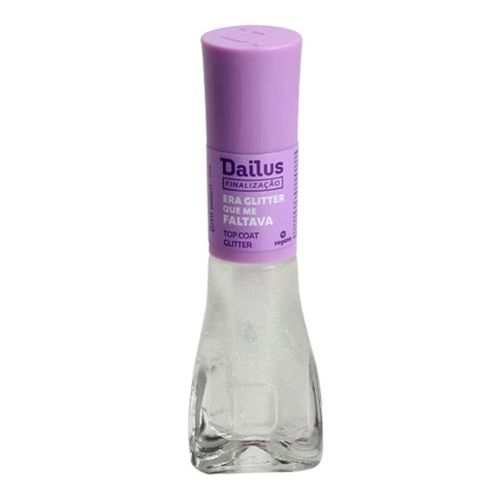 Esmalte Dailus Top Coat Era Glitter Que Me Faltava 8ml Esmalte Dailus Top Coat Era Glitter Que Me Faltava 8ml