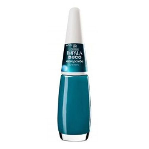 Esmalte Impala Disco Azul Pavão Cremoso - 7,5ml Esmalte Impala Disco Azul Pavão Cremoso - 7,5ml