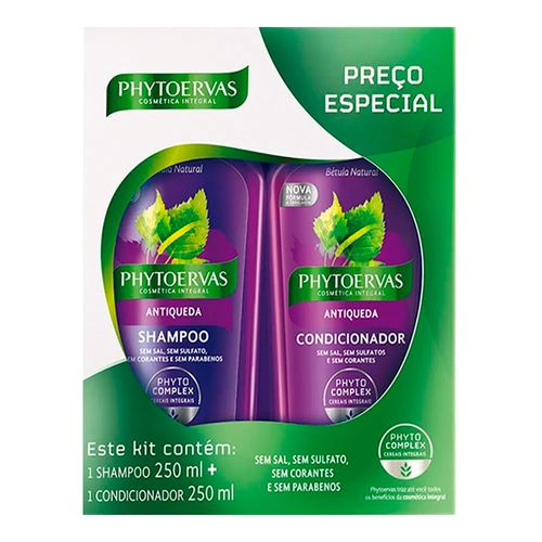 Kit Phytoervas Antiqueda Shampoo 250ml + Condicionador 250ml Kit Phytoervas Antiqueda Shampoo 250ml + Condicionador 250ml