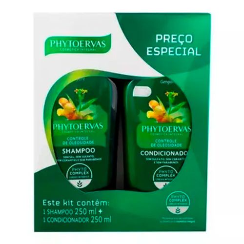 Kit Phytoervas Controle de Oleosidade Shampoo + Condicionador 250ml