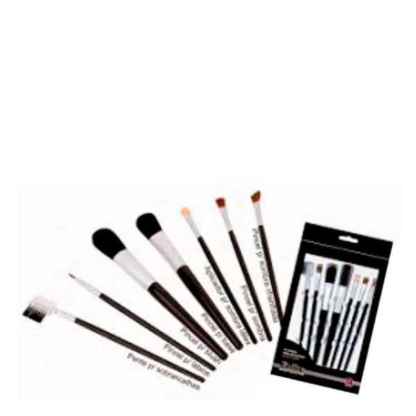 Kit Pincel de Maquiagem 828 com 7 unidades