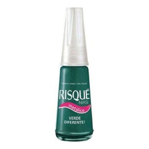 Esmalte Risqué Metálico Verde Diferente 8ml Esmalte Risqué Metálico Verde Diferente 8ml