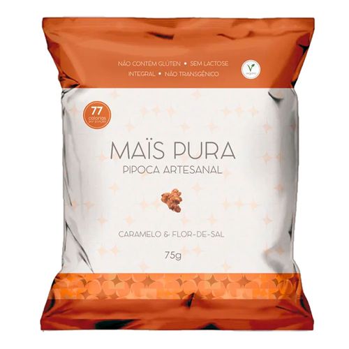 Pipoca Artesanal Mais Pura Caramelo e Flor De Sal 75g
