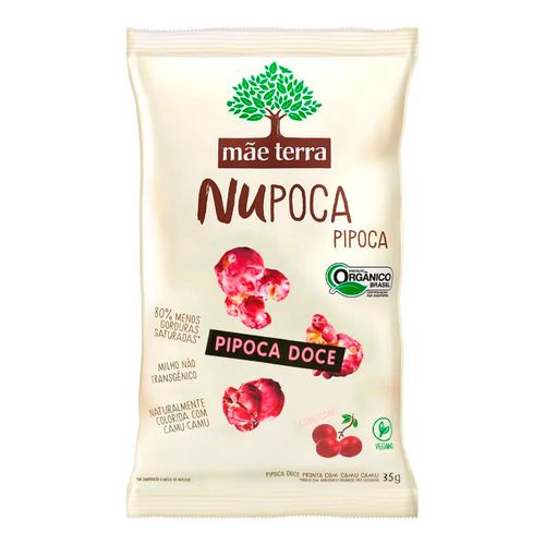 Pipoca Doce Orgânica Mãe Terra Nupoca Camu Camu 35g