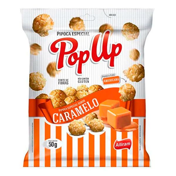 Pipoca Pop Up Caramelo 50g