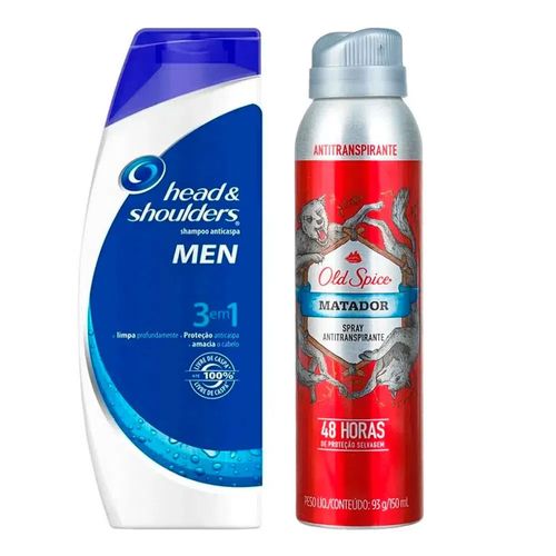 Kit Shampoo Head & Shoulders 3 em 1 200ml + Desodorante Kit Shampoo Head & Shoulders 3 em 1 200ml + Desodorante