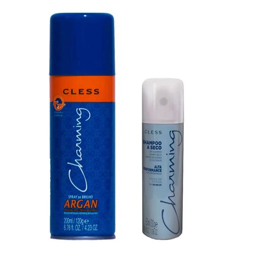 Kit Charming Spray Argan 200ml + Shampoo a Seco Alta Performance 50ml Kit Charming Spray Argan 200ml + Shampoo a Seco Alta Performance 50ml