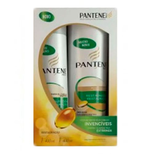 Kit Shampoo + Condicionador Pantene Restauração 400ml Kit Shampoo + Condicionador Pantene Restauração 400ml