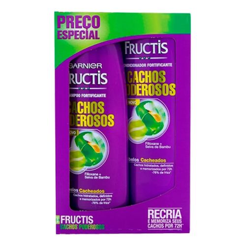 Kit Garnier Fructis Cachos Poderosos Shampoo 400ml + Condicionador 200ml Kit Garnier Fructis Cachos Poderosos Shampoo 400ml + Condicionador 200ml