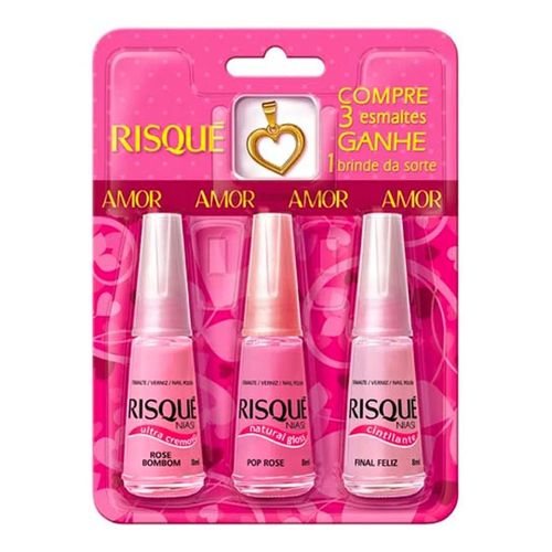 Kit de Esmaltes Risqué Amor Kit de Esmaltes Risqué Amor