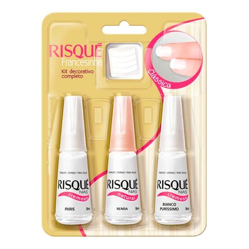 Kit de Esmaltes Risqué Francesinha Moderna