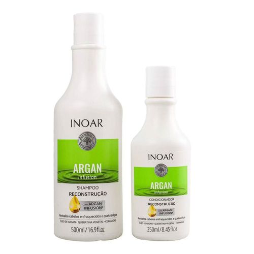 Kit Shampoo Inoar Infuson Reconstrução 500ml + Condicionador 250ml Kit Shampoo Inoar Infuson Reconstrução 500ml + Condicionador 250ml