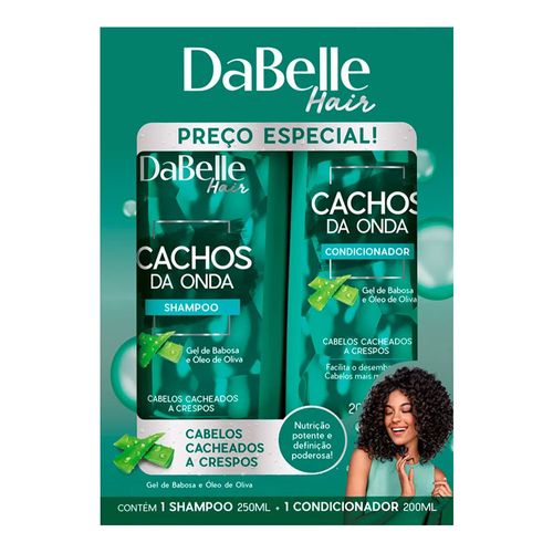 Kit Shampoo Dabelle Cachos da Onda 250ml + Condicionador 200ml Kit Shampoo Dabelle Cachos da Onda 250ml + Condicionador 200ml