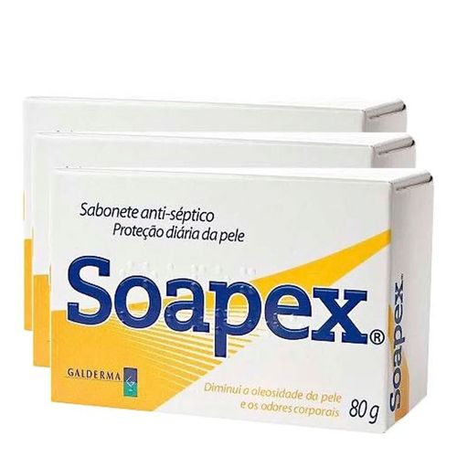 Sabonete Soapex 80g 3 Unidades Sabonete Soapex 80g 3 Unidades