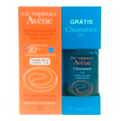 Kit Avène Fps 30 Toque Seco 50ml + Cleanance Gel 75ml Kit Avène Fps 30 Toque Seco 50ml + Cleanance Gel 75ml